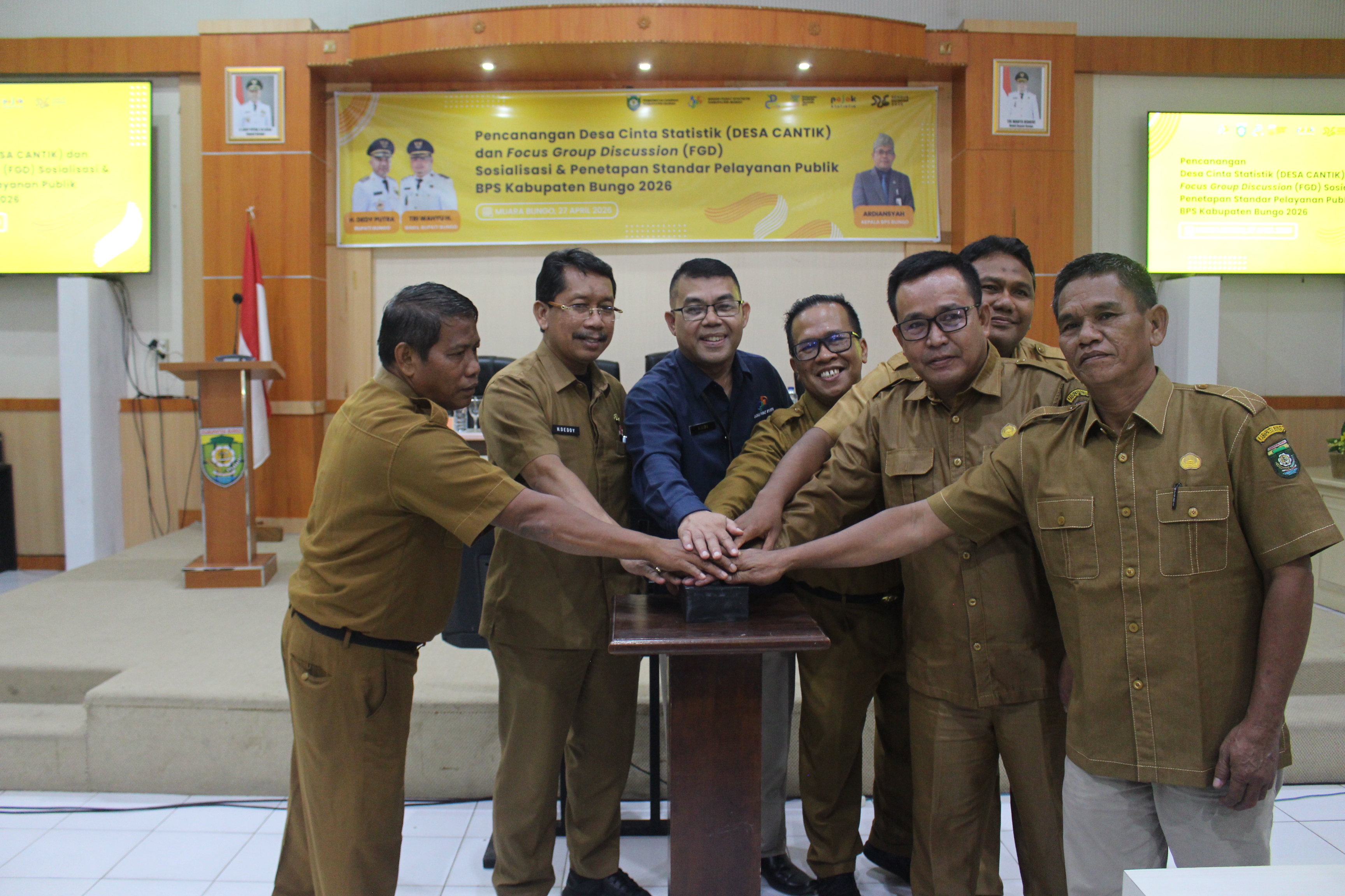 Pemkab Bungo dan BPS (kembali) Canangkan Desa Cantik 2026  